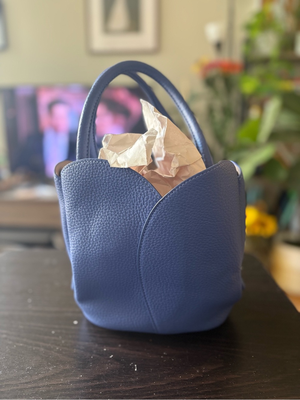 Melie Bianco Tulip Top - Handle Crossbody Tote - Picture 2 of 12